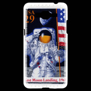 Coque Samsung Grand Prime 4G Timbre anniversaire premier pas sur la lune USA