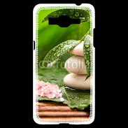 Coque Samsung Grand Prime 4G Galet et feuilles mouillées