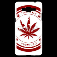 Coque Samsung Grand Prime 4G Red stamp with marijuana leaf