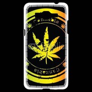 Coque Samsung Grand Prime 4G Grunge stamp with marijuana leaf