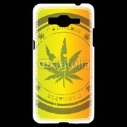 Coque Samsung Grand Prime 4G Marijuana stamp on rastafarian background