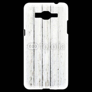 Coque Samsung Grand Prime 4G Aspect bois blanc vieilli