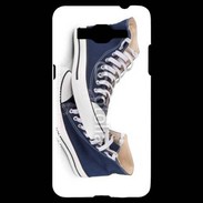 Coque Samsung Grand Prime 4G Paire de converse bleue