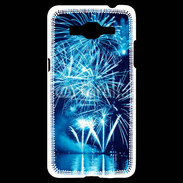 Coque Samsung Grand Prime 4G Feu d'artifice en noir et bleu
