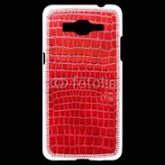 Coque Samsung Grand Prime 4G Effet crocodile rouge