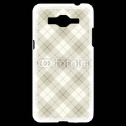 Coque Samsung Grand Prime 4G Effet écossais beige clair