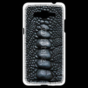 Coque Samsung Grand Prime 4G Effet crocodile noir