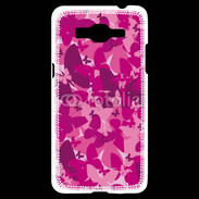 Coque Samsung Grand Prime 4G Papillon rose