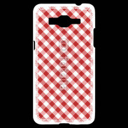 Coque Samsung Grand Prime 4G Vichy rouge et blanc 2