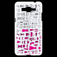 Coque Samsung Grand Prime 4G Fond fashion rose 3