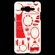 Coque Samsung Grand Prime 4G Fond fashion rouge