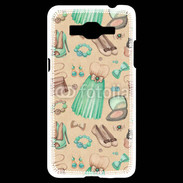 Coque Samsung Grand Prime 4G Fond fashion vert et marron