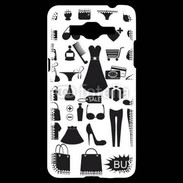Coque Samsung Grand Prime 4G Fond fashion noir et blanc 2