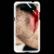 Coque Samsung Grand Prime 4G bouche homme rouge