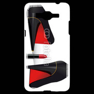 Coque Samsung Grand Prime 4G Escarpins et tube de rouge à lèvres