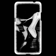 Coque Samsung Grand Prime 4G Escarpin blanc sur piano