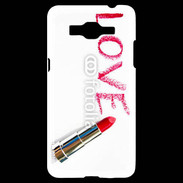 Coque Samsung Grand Prime 4G Love avec rouge à lèvres