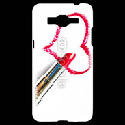 Coque Samsung Grand Prime 4G Coeur avec rouge à lèvres