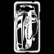 Coque Samsung Grand Prime 4G Illustration voiture de sport en noir et blanc