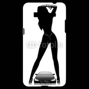 Coque Samsung Grand Prime 4G Silhouette sexy avec voiture