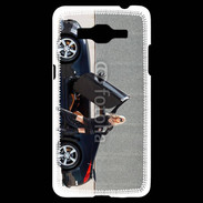 Coque Samsung Grand Prime 4G Femme blonde sexy voiture noire 3