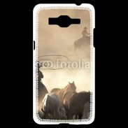 Coque Samsung Grand Prime 4G Cowboys et chevaux