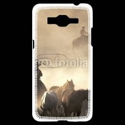 Coque Samsung Grand Prime 4G Cowboys et chevaux