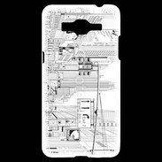 Coque Samsung Grand Prime 4G Rue de New York en dessin noir et blanc