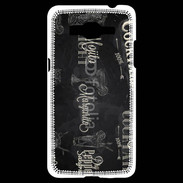 Coque Samsung Grand Prime 4G Menu de cocktail en noir et blanc