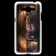 Coque Samsung Grand Prime 4G Vin rouge et tonneaux