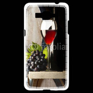 Coque Samsung Grand Prime 4G Verre de vin rouge et grappe de raisin