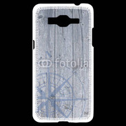 Coque Samsung Grand Prime 4G Rose des vents sur fond bois 500