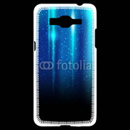 Coque Samsung Grand Prime 4G Rideau bleu à strass