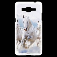 Coque Samsung Grand Prime 4G Chevaux blancs