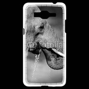 Coque Samsung Grand Prime 4G Elephant d'Afrique en noir et blanc
