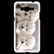 Coque Samsung Grand Prime 4G Chiot japonais blanc