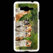Coque Samsung Grand Prime 4G Groupe de 5 chiens Border Collie