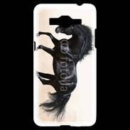 Coque Samsung Grand Prime 4G Cheval noir au galop 5