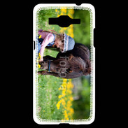 Coque Samsung Grand Prime 4G Enfant et cheval