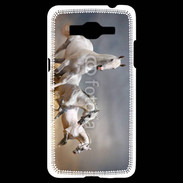 Coque Samsung Grand Prime 4G Groupe de chevaux blancs