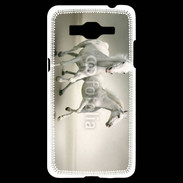 Coque Samsung Grand Prime 4G Chevaux blancs
