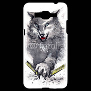Coque Samsung Grand Prime 4G Loup en dessin 100
