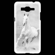 Coque Samsung Grand Prime 4G Cheval en noir et blanc 55