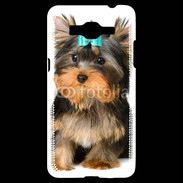 Coque Samsung Grand Prime 4G Yorkshire et nœud bleu 15