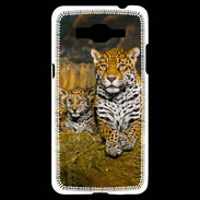 Coque Samsung Grand Prime 4G Portrait de Léopard avec petit