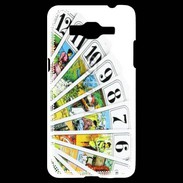 Coque Samsung Grand Prime 4G Cartes de tarot sur fond blanc