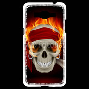Coque Samsung Grand Prime 4G Tête de mort en flamme