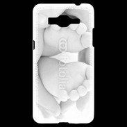 Coque Samsung Grand Prime 4G Pieds de bébé noir et blanc