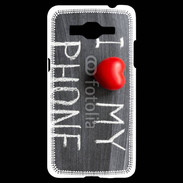 Coque Samsung Grand Prime 4G J'aime mon téléphone