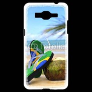 Coque Samsung Grand Prime 4G Plage Brésil et noix de coco